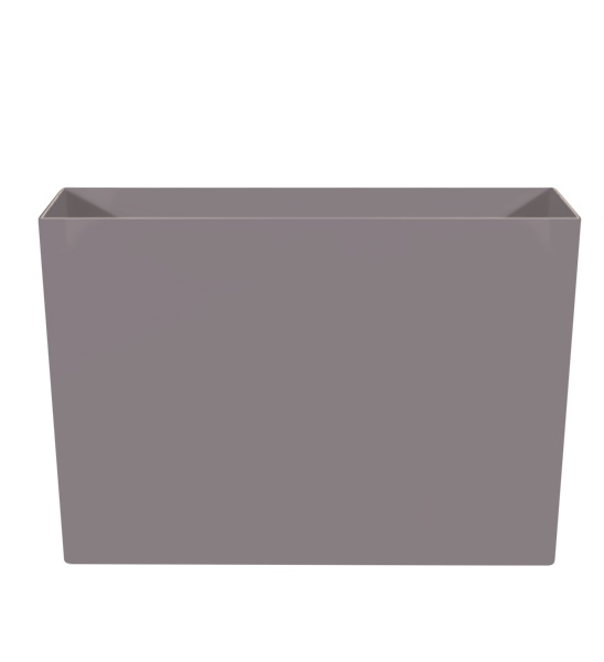 Kunststoff grau Greenbop 90x40/60cm hoch | Pflanzkübel lang