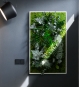 Pflanzenbild 100 x 60 cm Vollholz - weiß
